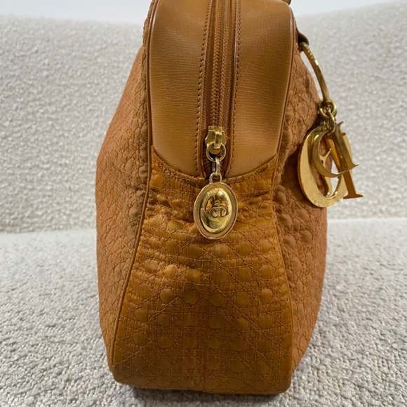 Authentic Pre-Owned Vintage Christian Dior Mustard Canvas Tote Bag - Picture 15 of 16